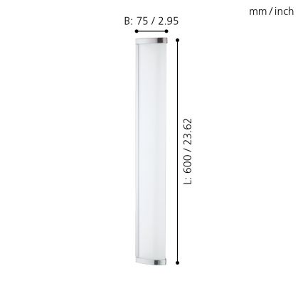 Eglo - LED kupaonska svjetiljka LED/16W/230V IP44