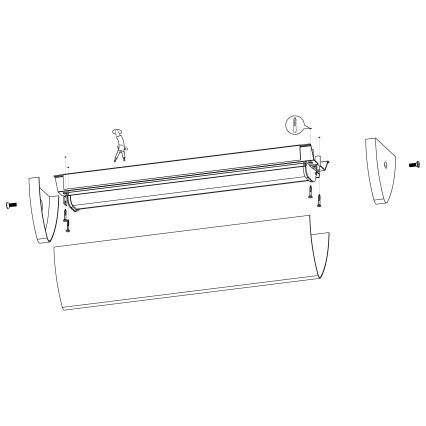 Eglo - LED kupaonska svjetiljka LED/16W/230V IP44