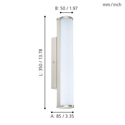 Eglo - kupaonsko LED svjetlo LED/8W/230V IP44