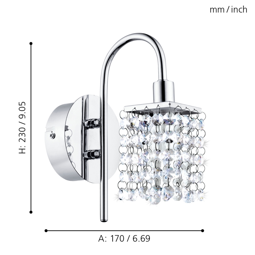 Eglo - LED Svjetiljka za kupaonicu 1xLED/2,5W/230V IP44