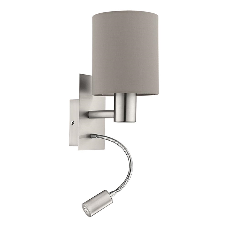 Eglo 94931 - LED Fleksibilna svjetiljka PASTERI 1xE27/60W + LED/2,4W