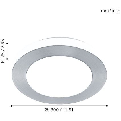 Eglo - LED Svjetiljka za kupaonicu 1xLED/11W/230V IP44