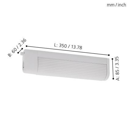 Eglo - Zidna svjetiljka 2xE14/40W/230V