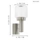 Eglo - Vanjska zidna svjetiljka 1xE27/40W IP44
