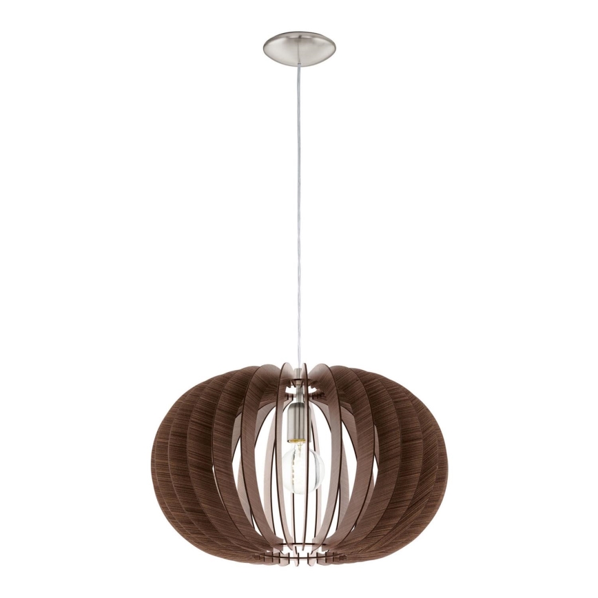 Eglo 95025 - Luster na sajli STELLATO 1xE27/60W/230V smeđa