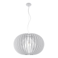 Eglo 95034 - Luster na sajli STELLATO 1xE27/60W/230V Ø 70 cm bijela