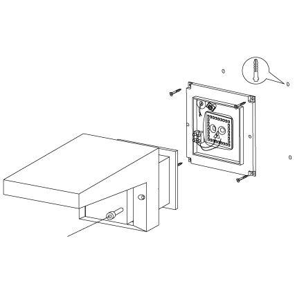 Eglo - Vanjska zidna svjetiljka LED/10W/230V IP54