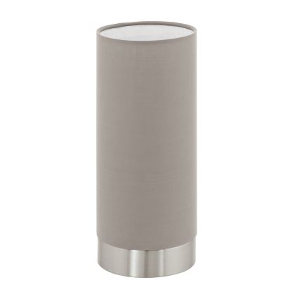 Eglo - Prigušiva stolna lampa 1xE27/40W/230V taupe