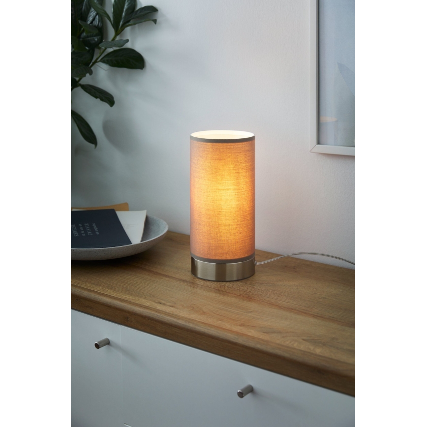 Eglo - Prigušiva stolna lampa 1xE27/40W/230V taupe