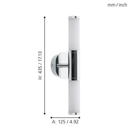 Eglo - LED Svjetiljka za kupaonicu 2xLED/4,5W/230V IP44