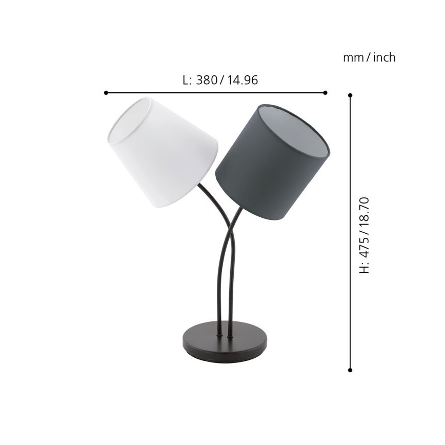 Eglo - Stolna lampa 2xE14/40W/230V