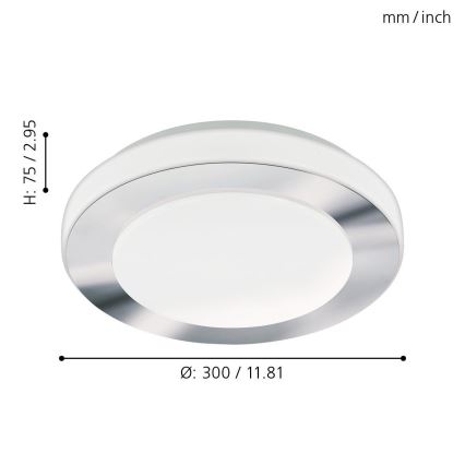 Eglo - LED kupaonska svjetiljka LED/11W/230V IP44