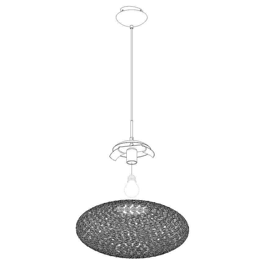 Eglo - Luster na sajli 1xE27/60W/230V
