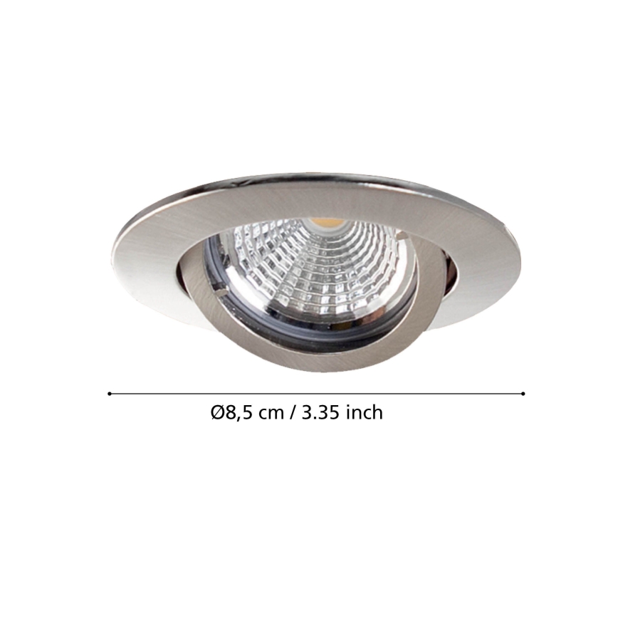 Eglo - KOMPLET 3x LED ugradnih stropnih svjetiljki TEDO 1xGU10-LED/5W/230V