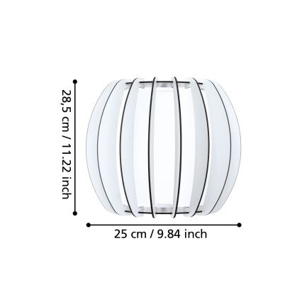 Eglo - Zidna svjetiljka 1xE27/60W/230V