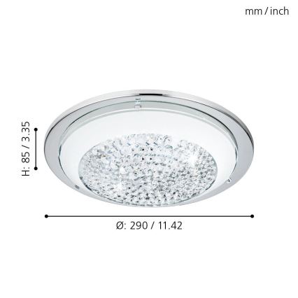 Eglo 95639 - LED stropna svjetiljka ACOLLA 3xLED/3,6W/230V