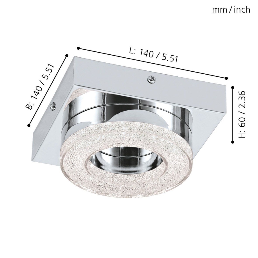 Eglo - LED Kristalna stropna svjetiljka LED/4W/230V