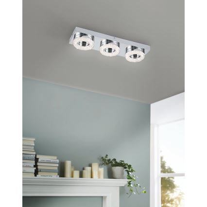 Eglo - LED Kristalna stropna svjetiljka 3xLED/4W/230V