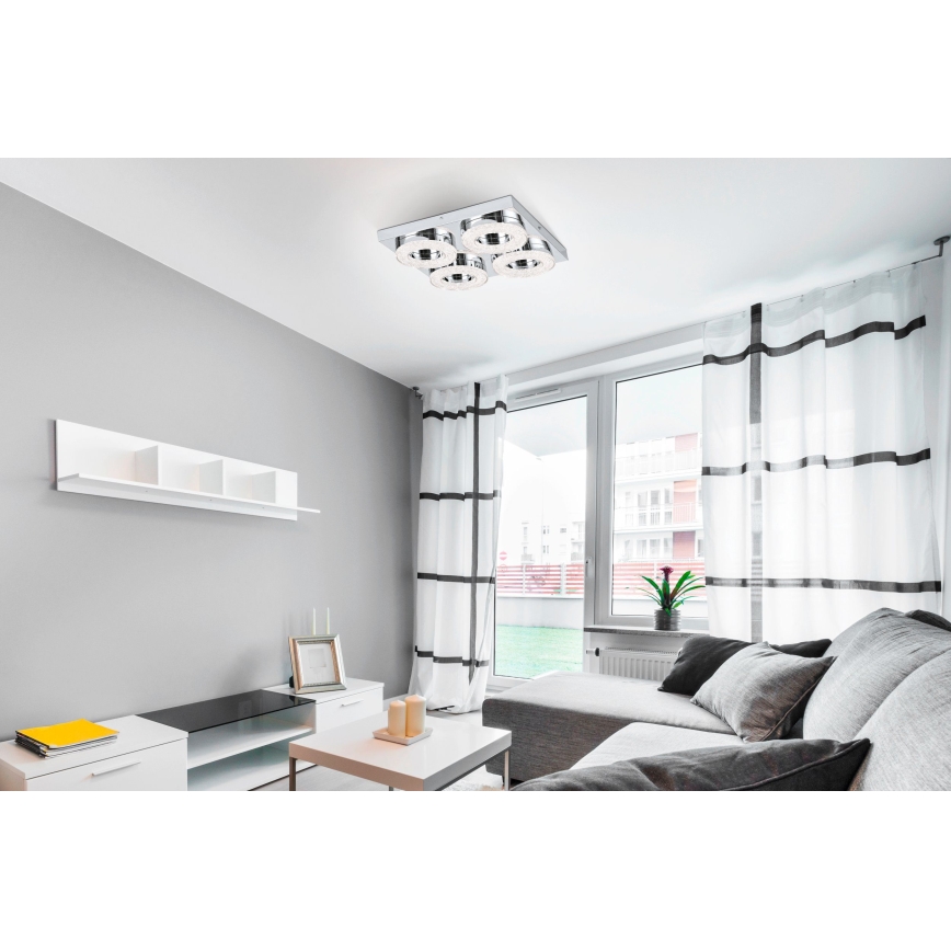 Eglo - LED Kristalna stropna svjetiljka 4xLED/4W/230V