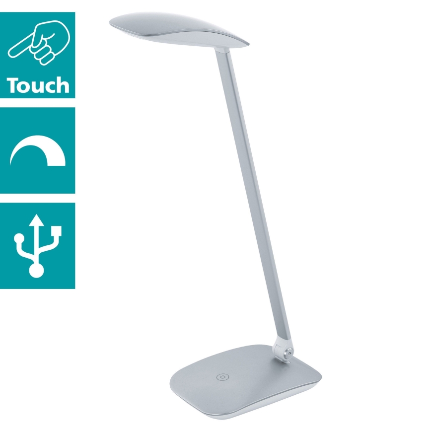Eglo - LED stolna svjetiljka za prigušivanje 1xLED/4,5W/USB