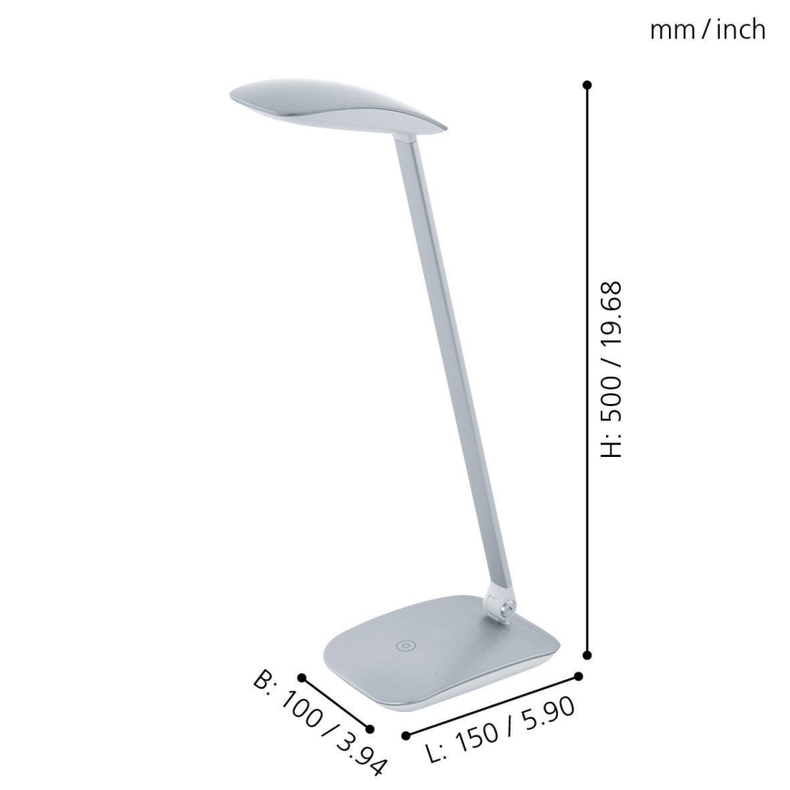 Eglo - LED stolna svjetiljka za prigušivanje 1xLED/4,5W/USB