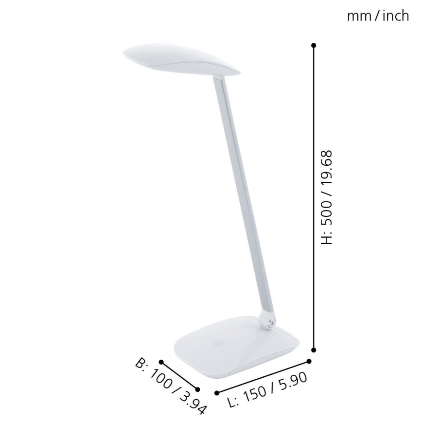 Eglo - LED stolna lampa s prigušivanjem LED/4,5W/12V/230V