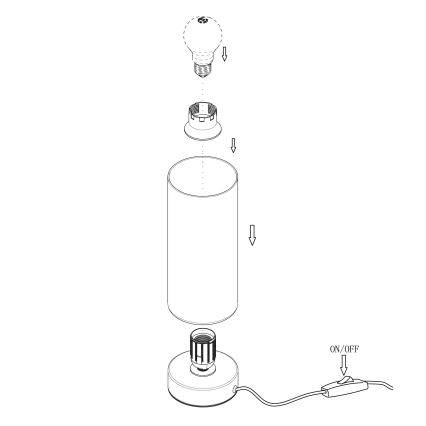 Eglo - Stolna lampa 1xE27/60W/230V