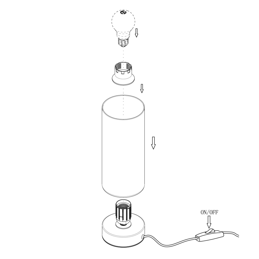 Eglo - Stolna lampa 1xE27/60W/230V