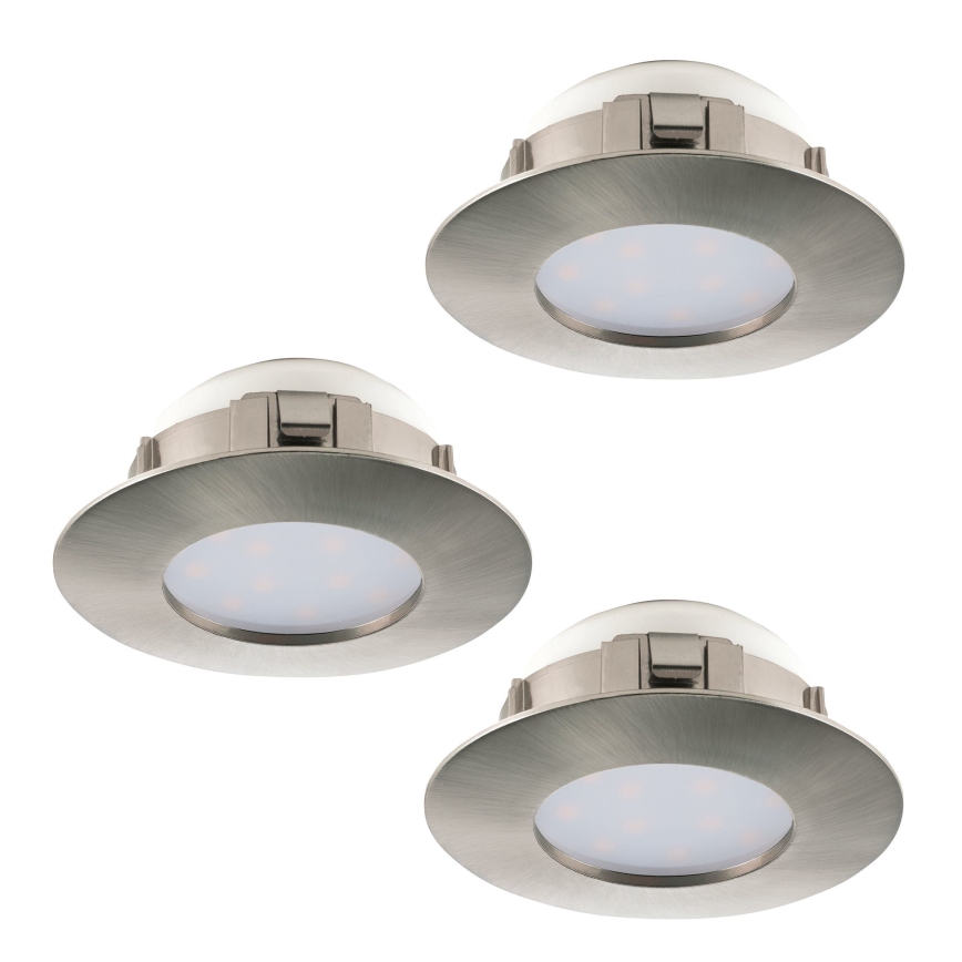 Eglo - SET 3x ugradnih LED stropnih svjetala PINEDA LED/6W/230V