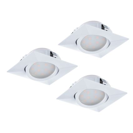 Eglo - SET 3x LED ugradna svjetiljka PINEDA 1xLED/4,9W/230V