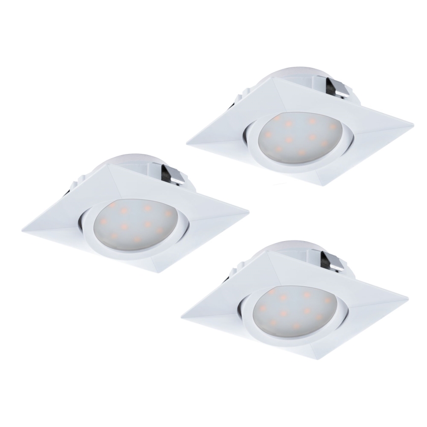 Eglo - komplet 3x LED ugradna svjetiljka PINEDA LED/4,9W/230V