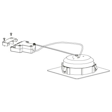 Eglo - komplet 3x LED ugradna svjetiljka PINEDA LED/4,9W/230V