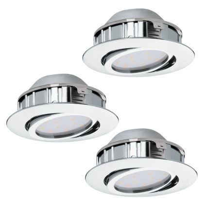 Eglo - SET 3x LED ugradna svjetiljka PINEDA 1xLED/4,9W/230V