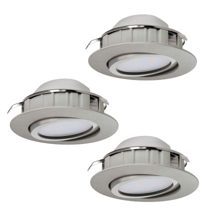 Eglo - SET 3x LED ugradna svjetiljka PINEDA 1xLED/4,9W/230V