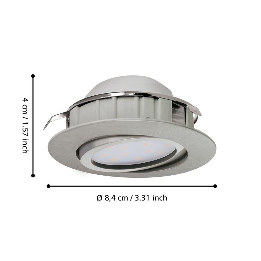 Eglo - SET 3x LED ugradna svjetiljka PINEDA 1xLED/4,9W/230V