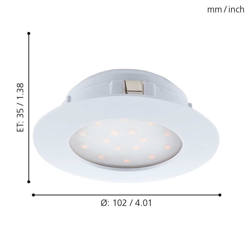 Eglo - LED ugradna svjetiljka 1xLED/11W/230V