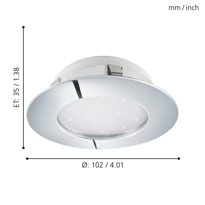 Eglo - LED ugradna stropna svjetiljka LED/12W/230V