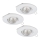 Eglo 95895 - SET 3x LED ugradbena svjetiljka PENETO 1 1xGU10-LED/3W/230V