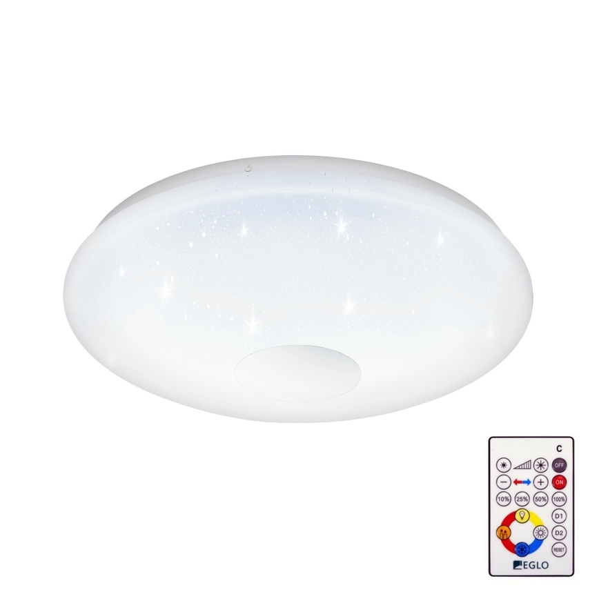 Eglo 95972 - LED stropna svjetiljka VOLTAGO 2 LED/20W/230V s mogućnošću prigušivanja + daljinski upravljač