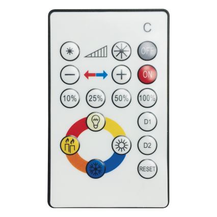 Eglo 95972 - LED stropna svjetiljka VOLTAGO 2 LED/20W/230V s mogućnošću prigušivanja + daljinski upravljač