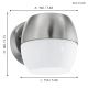 Eglo - LED Vanjska zidna svjetiljka LED/11W IP44