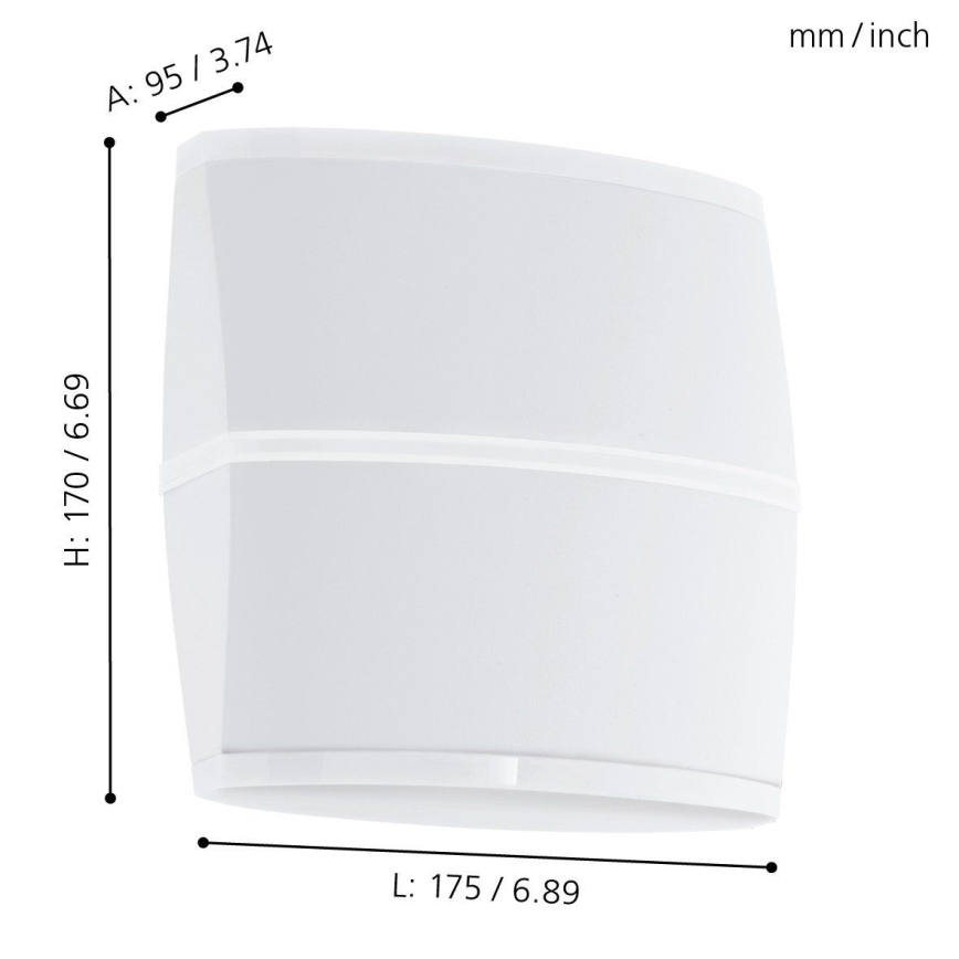 Eglo - LED Vanjska zidna svjetiljka 2xLED/6W IP44