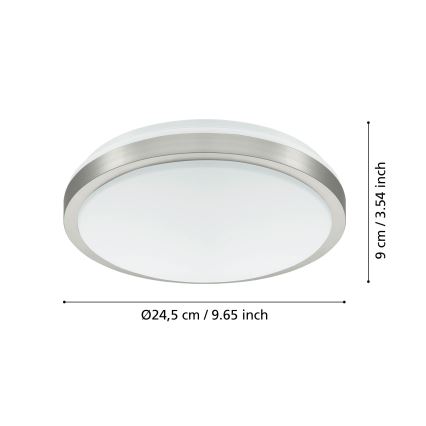 Eglo - LED stropna svjetiljka LED/18W/230V