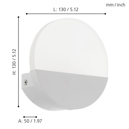 Eglo - LED zidna svjetiljka LED/4,5W/230V
