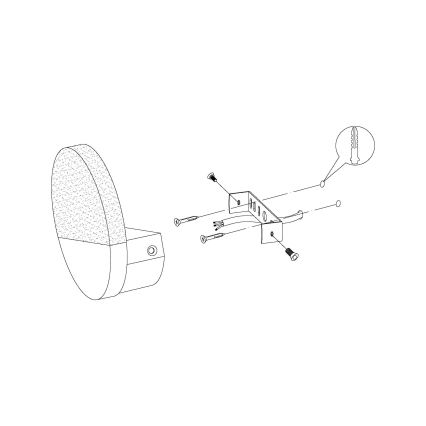 Eglo - LED zidna svjetiljka 1xLED/4,5W/230V