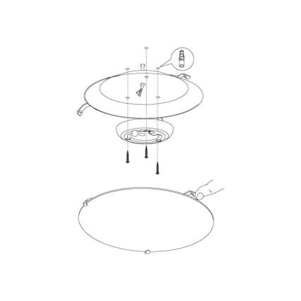 Eglo - LED stropna svjetiljka LED/11W/230V