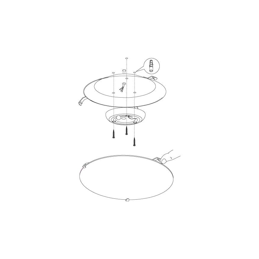 Eglo - LED stropna svjetiljka LED/11W/230V