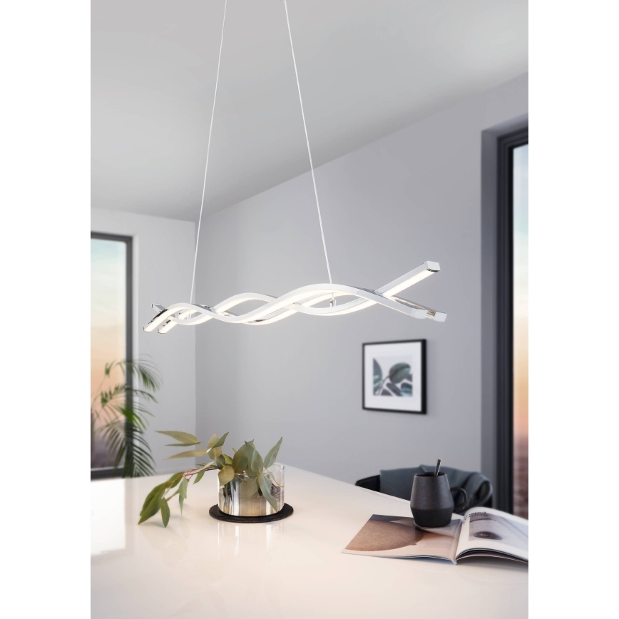 Eglo - Viseći LED luster na sajli LED/35W/230V 3000K sjajni krom