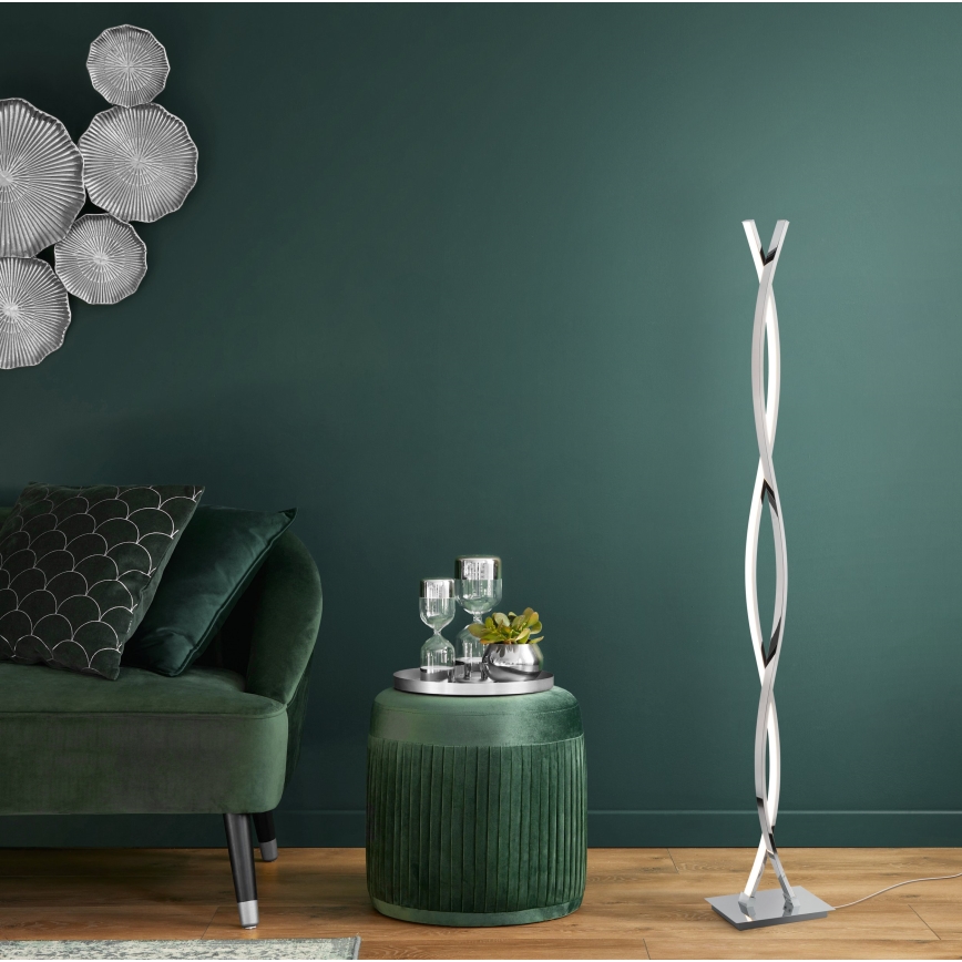 Eglo - LED podna lampa LED/36W/230V sjajni krom