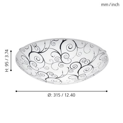 Eglo - LED stropna svjetiljka LED/11W/230V